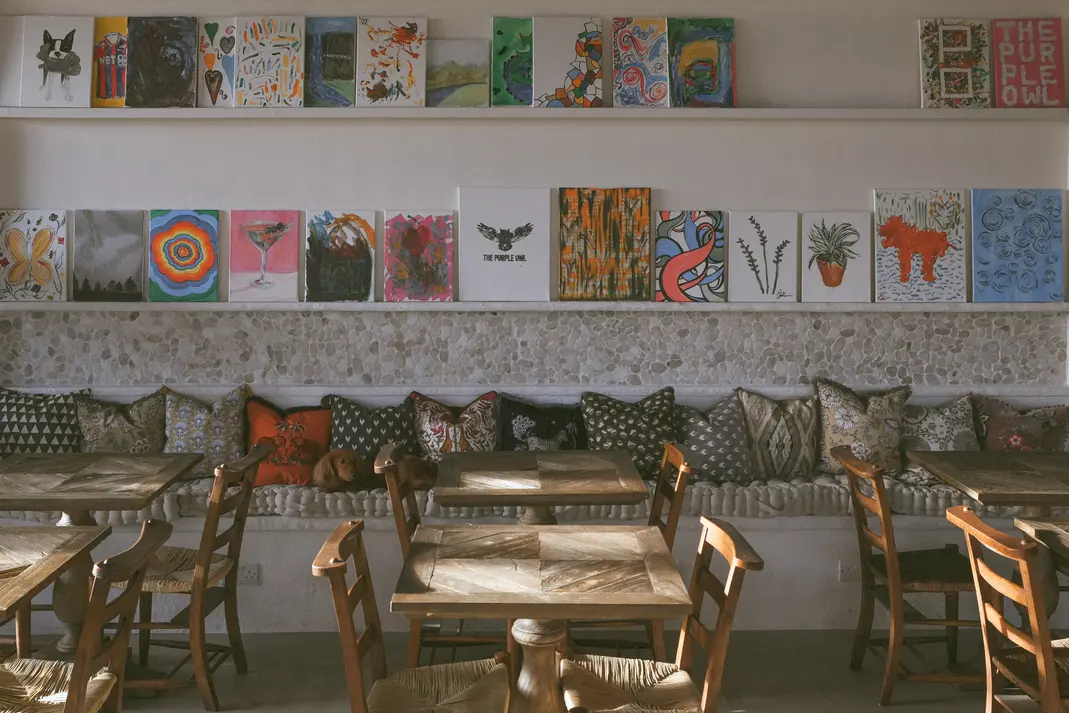 The Purple Owl lounge and vinyl space