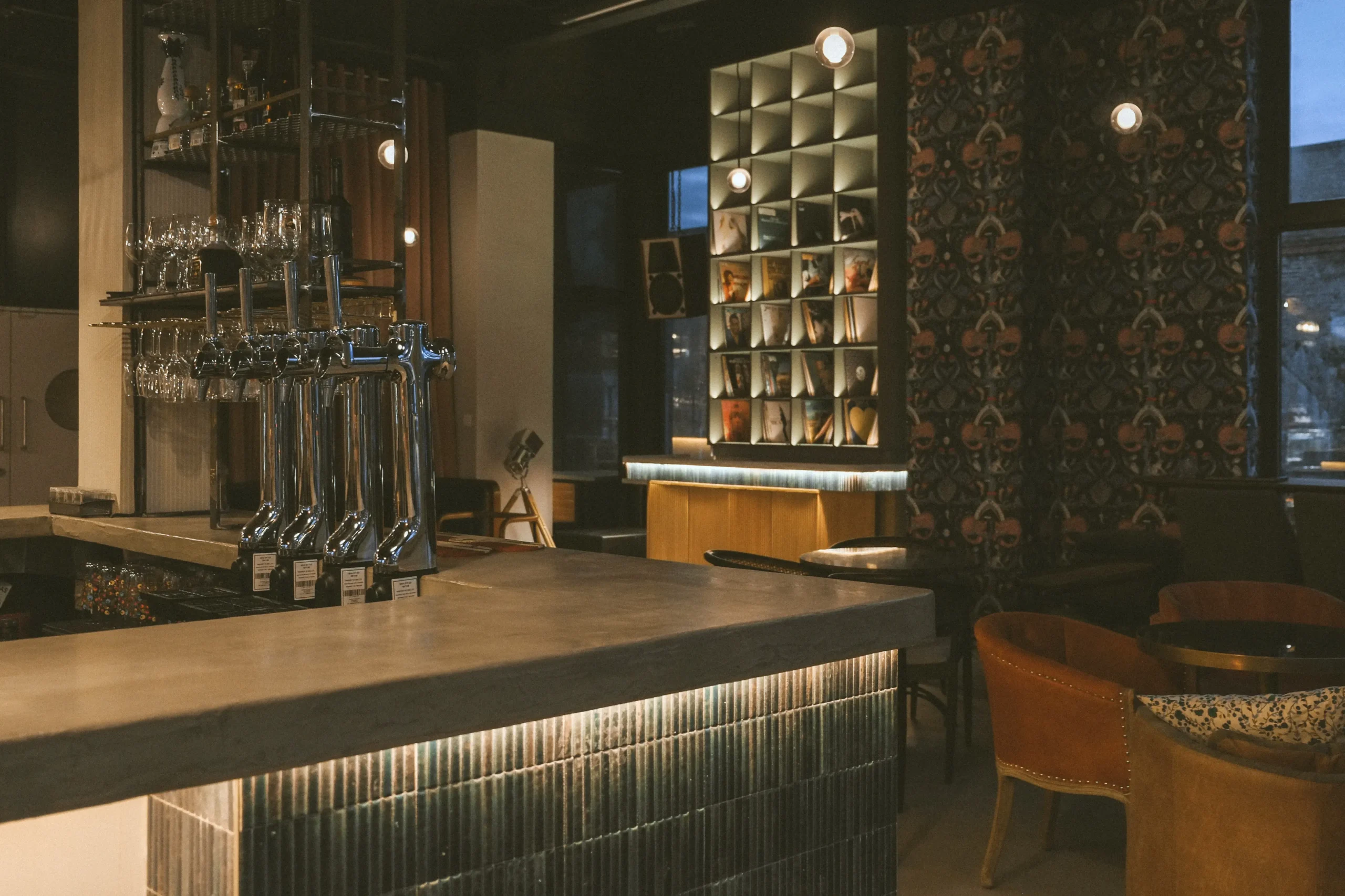 The Purple Owl bar area