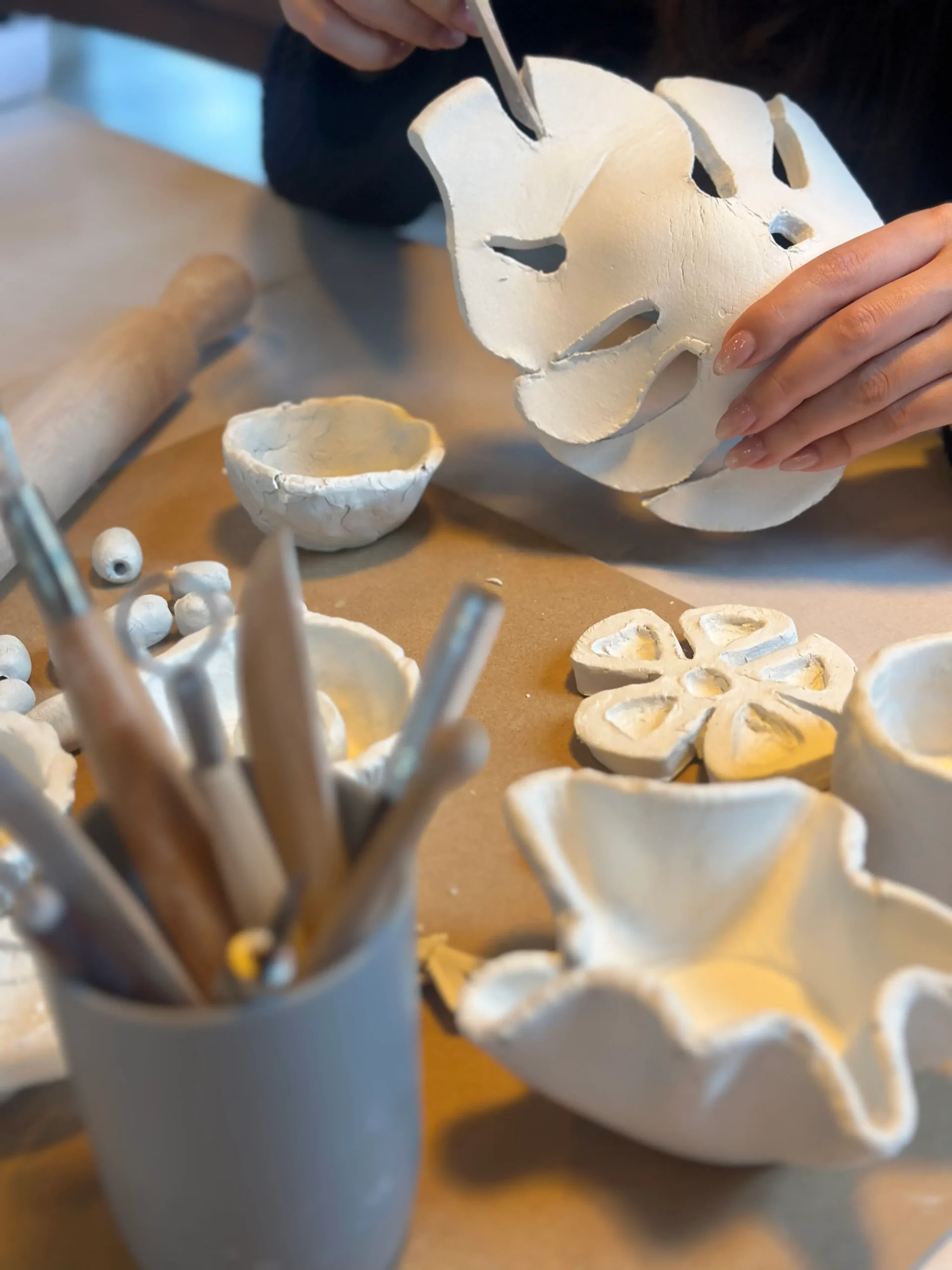 Air clay workshop at The Purple Owl