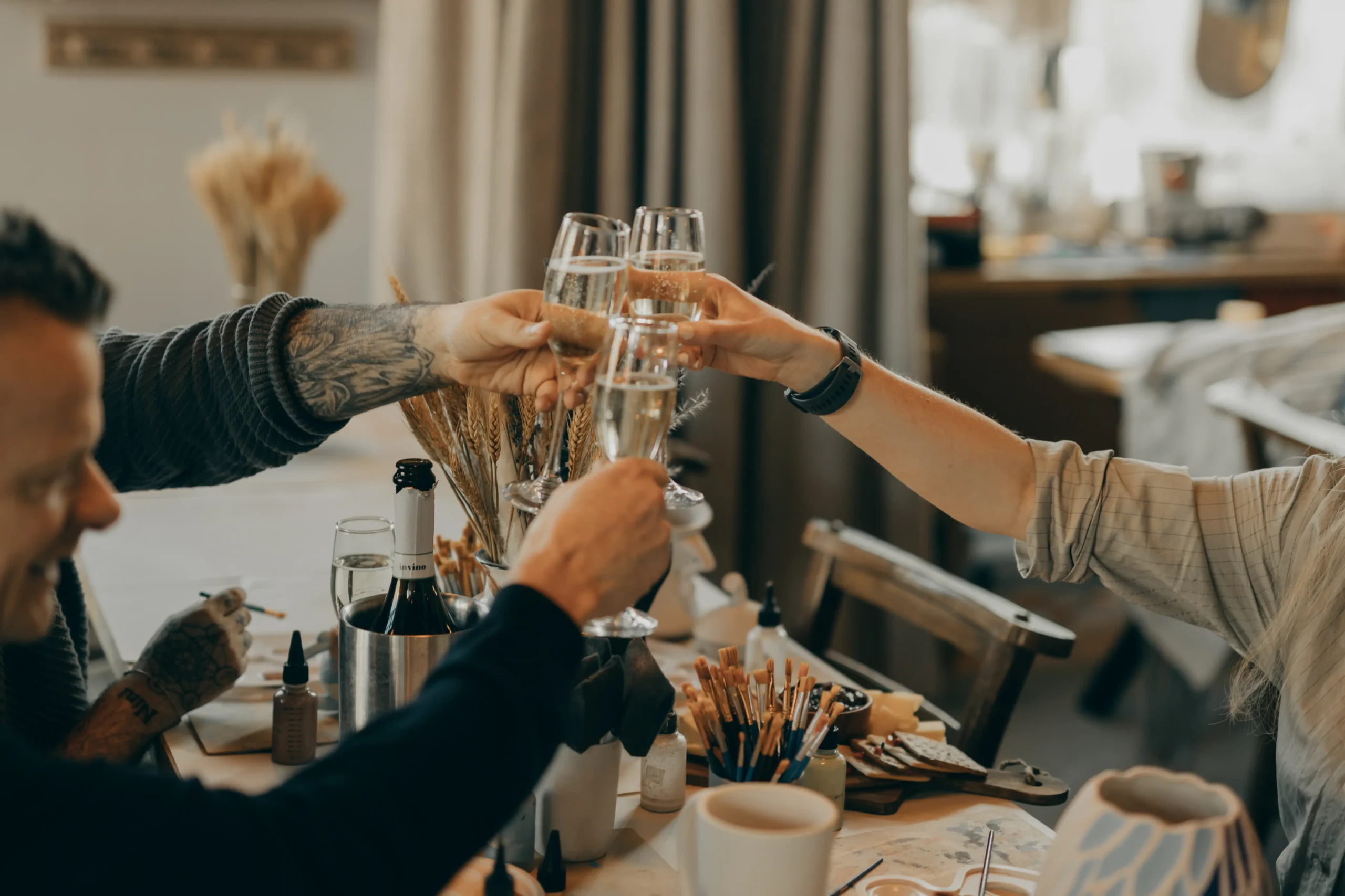 Pottery painting at The Purple Owl