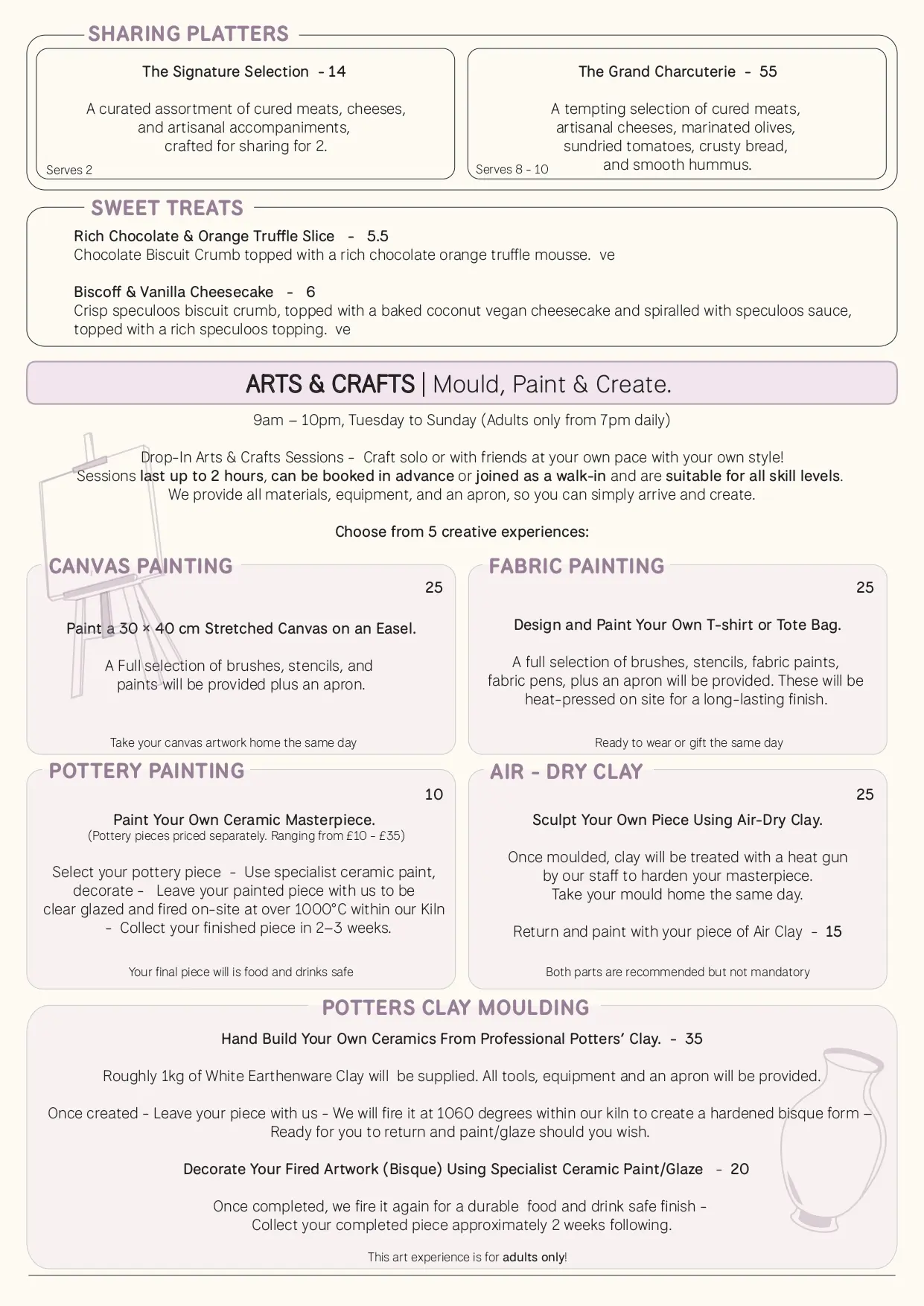 All Day Food Menu Page 2