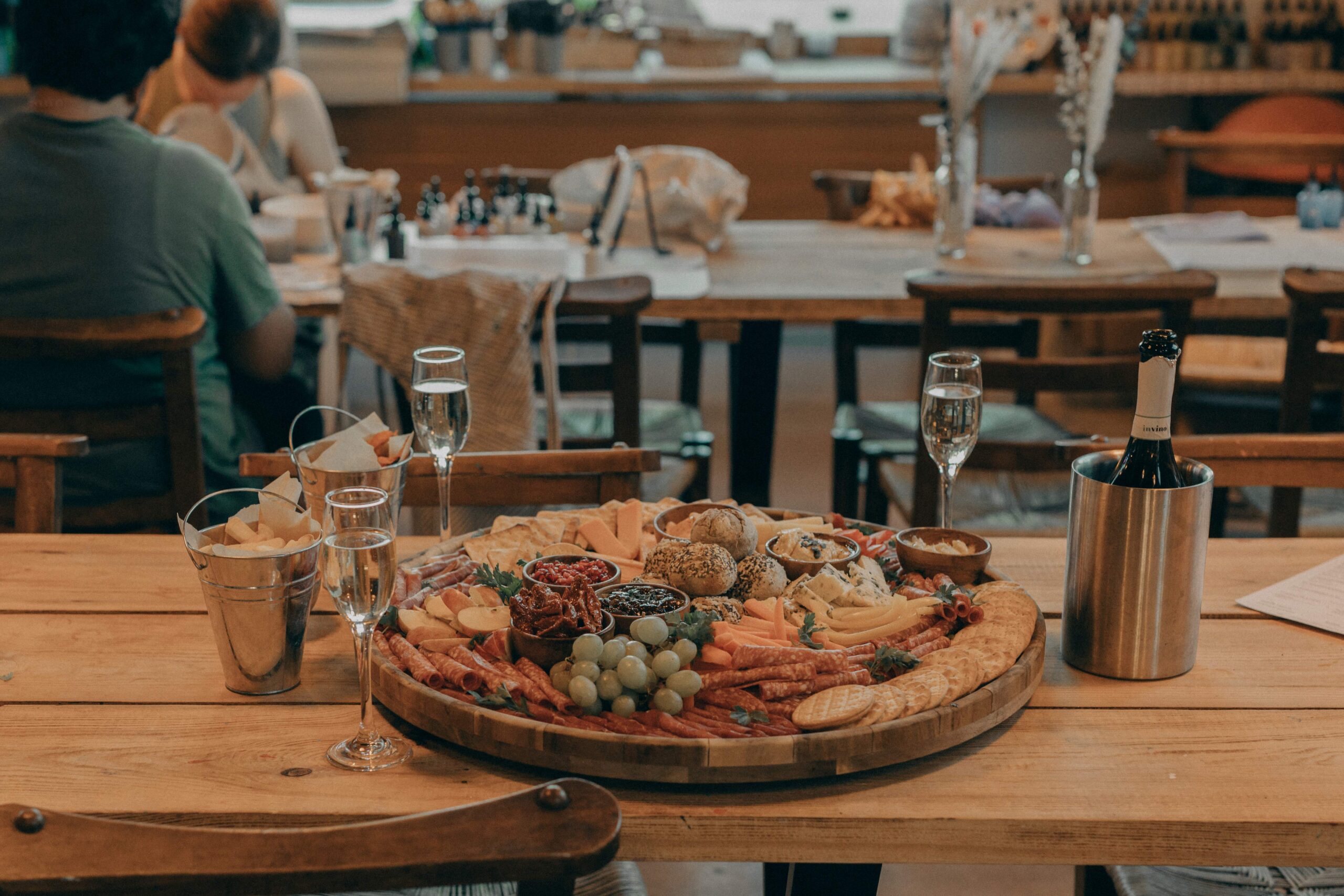 Sharing boards and celebration table at The Purple Owl