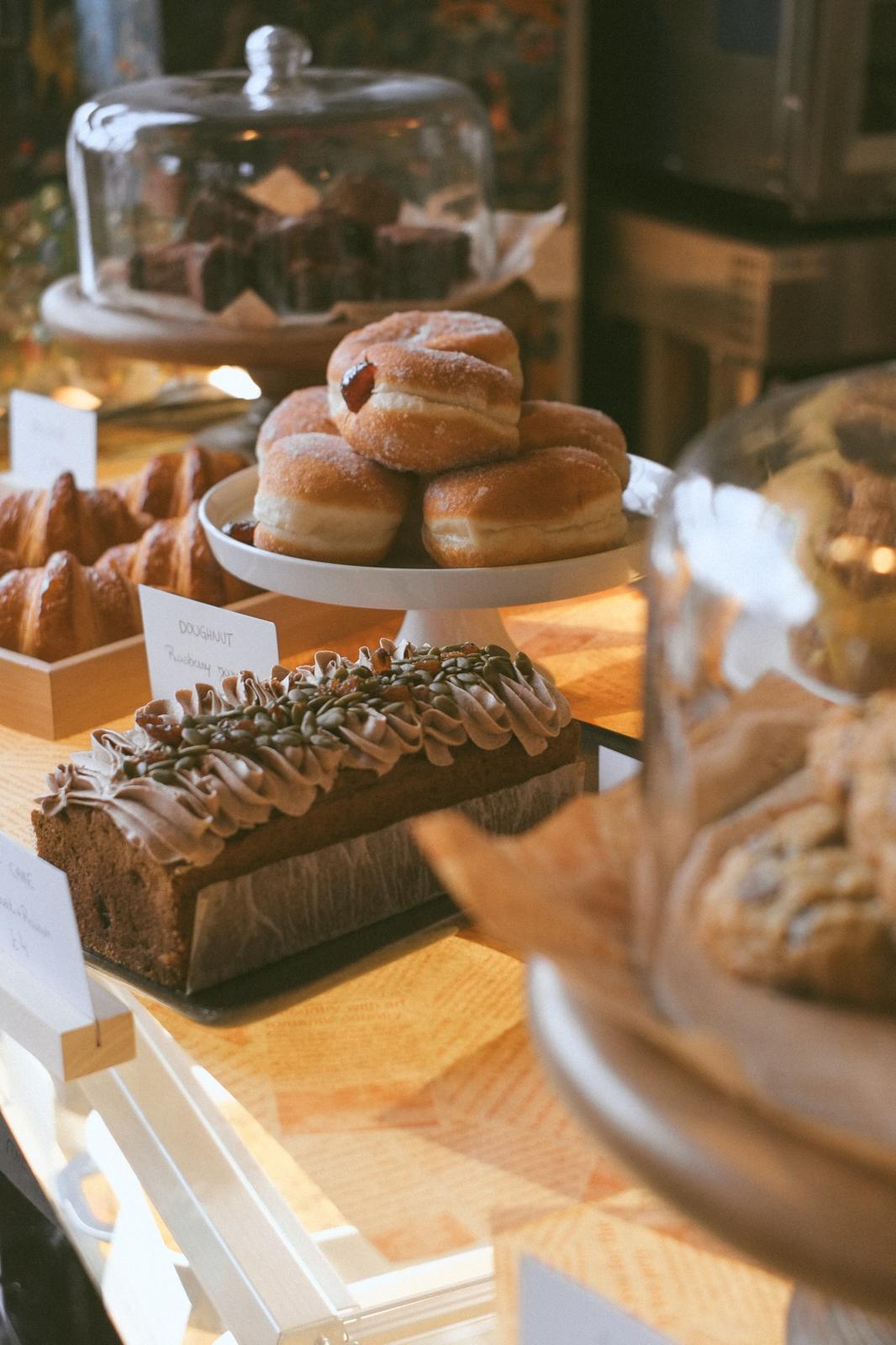 Food and coffee at The Purple Owl